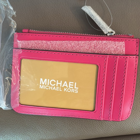 Nwt Michael Kors Pink and Gold Wallet credit card holder - Picture 4 of 5